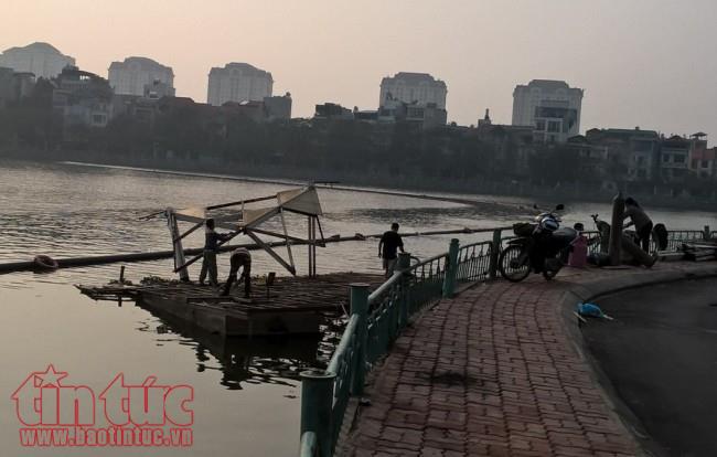 Vẫn còn nhiều du thuyền, nhà nổi chưa di dời khỏi Hồ Tây ảnh 7